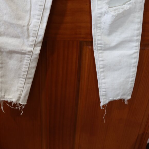Levis 721 High Rise Skinny White Jeans 24 - Picture 4 of 16